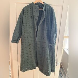 Zara Woman cotton Eyelet jacket